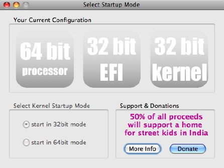 Selecciona el modo de arranque de Snow Leopard con Startup Mode Selector