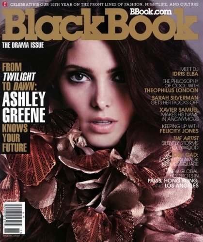 Ashley Greene, desmelenada y sexy a más no poder en la portada de BlackBook