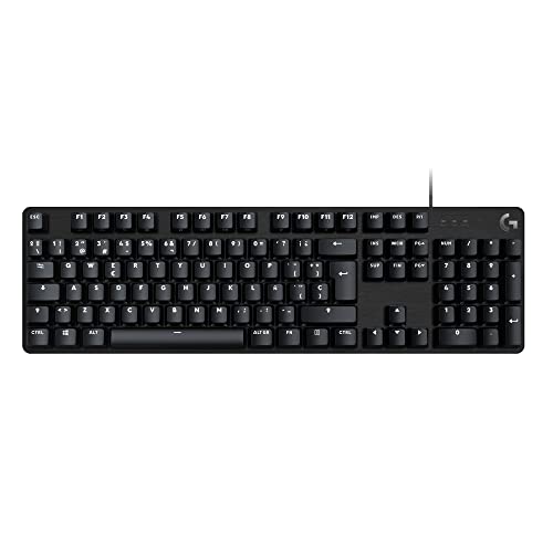Logitech G413 SE Full-Size Teclado Mecánico para Gaming - Retroiluminado con Interruptores Mecánicos Táctiles, Anti-Ghosting, Compatible con Windows, macOS, Disposición QWERTY Español - Negro