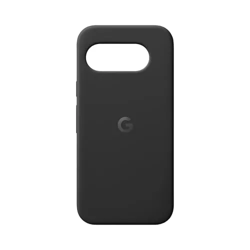 Google Funda Pixel 9a - Silicona Duradera y Resistente a Las Manchas - Funda para teléfono Android - Obsidiana