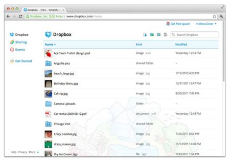 Dropbox renueva y simplifica su interfaz web