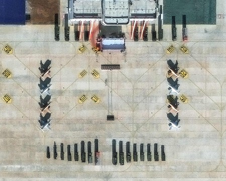 Disposição de aeronaves chinesas na pista