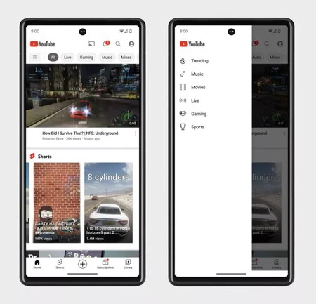 新しいタブ Youtube Android を探索する