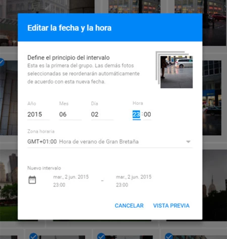 Google Photos Fecha Hora