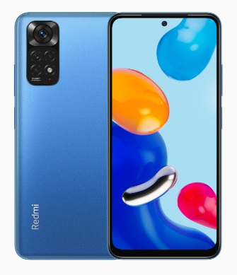 Smartphone Xiaomi Redmi Note 11 4+64 GB gris grafito/azul estelar/azul ocaso + Smart Band 2