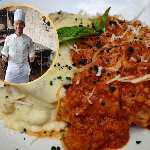 Luis Monroy, chef de Italianni’s: "Para que la lasaña te quede más rica pon atención en que tenga una cocción adecuada"