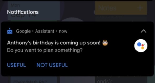 Cumpleaños en Assistant