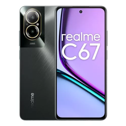 realme C67 Teléfono Móvil 4G, 8 + 256GB, Cámara de 108 MP con Zoom 3X en el Sensor, Conjunto de Chips Snapdragon 685 de 6 NM, Diseño Ultrafino de 7,59 mm, Gran batería de 5000 mAh, Black Rock