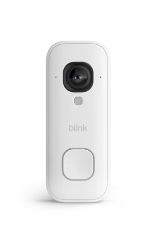 Blink Videotimbre cableado 2K+ (últ. generación)| De cuerpo entero con resolución 2K | Audio mejorado | Resistente a la intemperie IP65 | Prueba gratuita de 30 días a la suscripción de Blink | Blanco