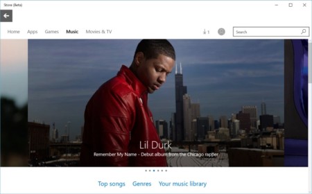 La tienda de música de Windows 10 ya está disponible