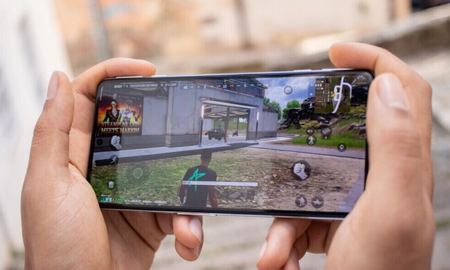 jugando con un Samsung