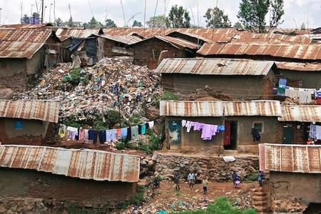 Kibera Nairobi Kenya Slums Shanty Town October 2008