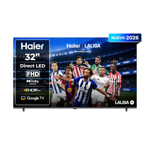 Haier K85 Full HD 32" H32K85GFX, Smart TV with Google TV, Chromecast, Dolby Audio, HDR10, Bluetooth 5.1, USB 2.0 x 2, DBX TV, HDMI 2.1 x 4 (2026)