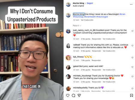 doctor bing leche no pasteurizada