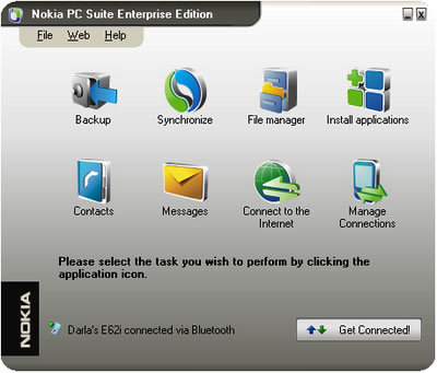 Nokia Pc Suite para los Eseries