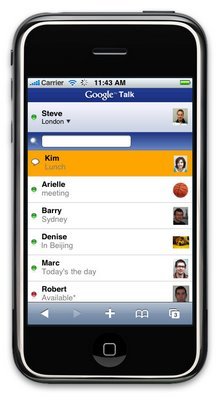 Google Talk en el iPhone
