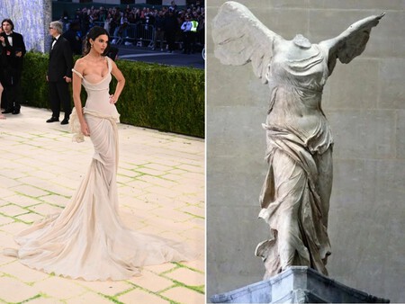 Kendall Jenner Victoria de Samotracia gala MET 2026