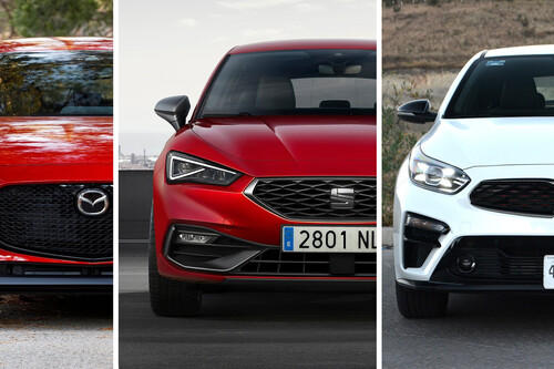SEAT León 2021 vs. Mazda 3 HB vs. KIA Forte HB: los hatchback más populares de México frente a frente