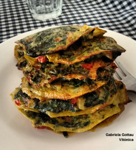 Tortitas ligeras de espinacas. Receta saludable
