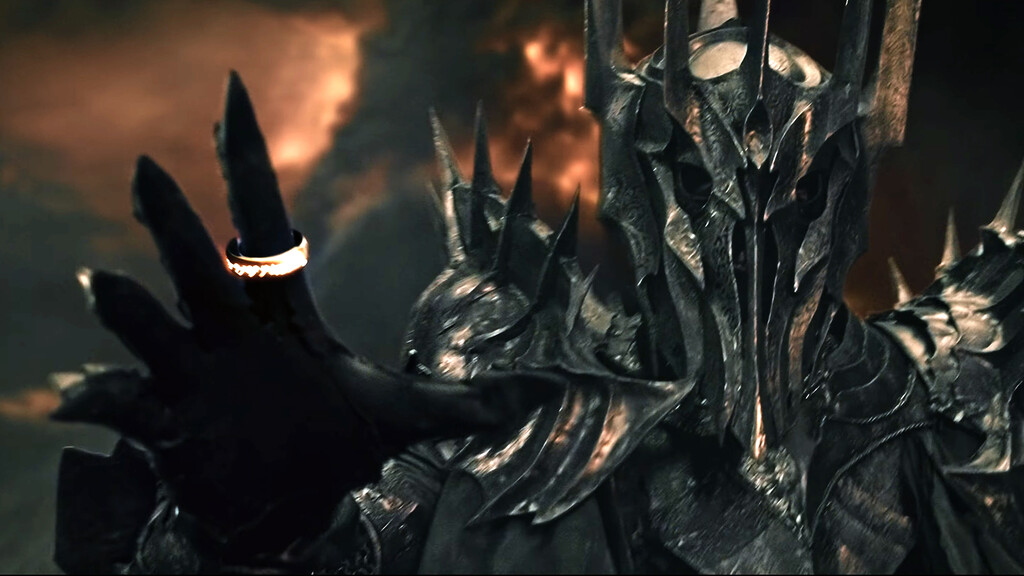 ¿Por qué Sauron no se hizo invisible cuando llevaba el Anillo de Poder durante la batalla inicial de El Señor de los Anillos? 