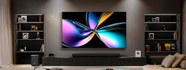 Televisión 4K a 120 Hz con tecnología Mini LED. Tiene 4 puertos HDMI 2.1 para conectar consolas