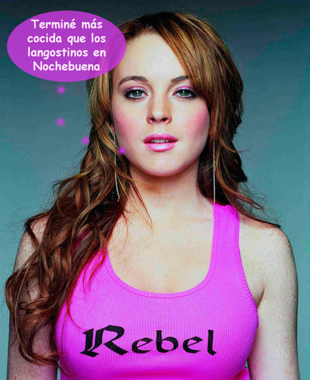 Lindsay Lohan acaba la noche por los suelos... literalmente