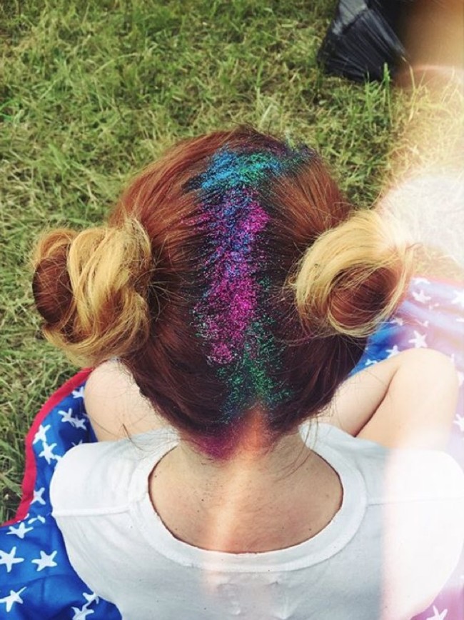 Lazos para el cabello con cinta con purpurina pastel: Juego de 4 pinzas para flecos - España Lazos para el cabello con cinta con purpurina pastel: Juego de 4 pinzas para flecos - España