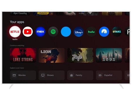 Vista De La Nueva Interfaz De Android Tv