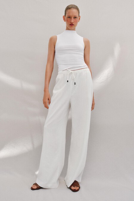 pantalones lino
