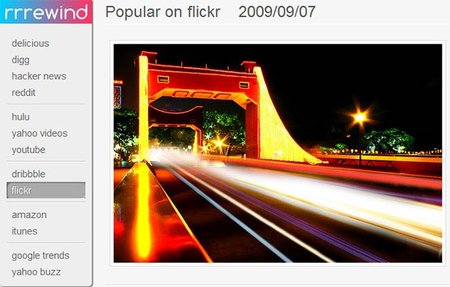 Lo más popular de cada día en Flickr con Rrrewind