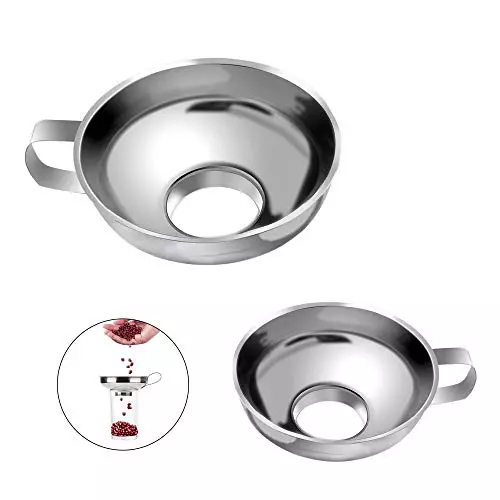 Set x2 embudos de acero inoxidable para Mermelada 