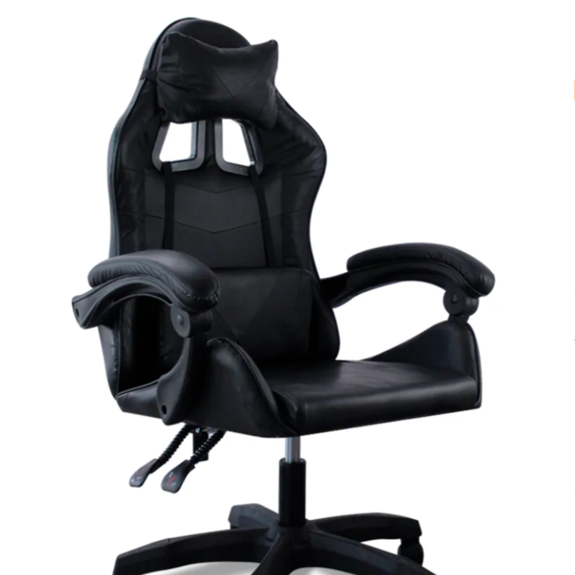 Silla gamer reclinable - Negro