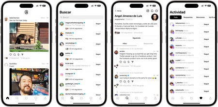 外観は基本的に、コミュニケーションに必要な要素だけを備えた、よりミニマルな Twitter です。