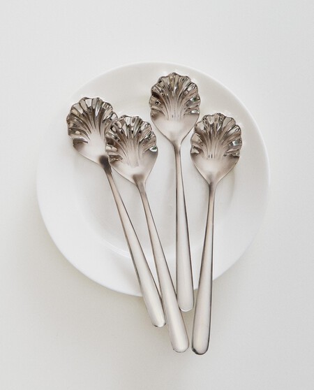 PACK CUCHARITAS CONCHA ACERO (PACK DE 4)