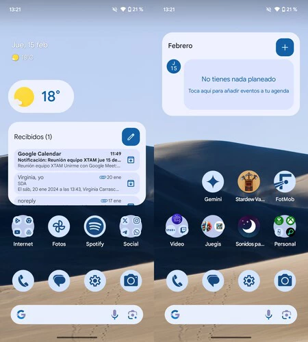 私のPixel 6Aのホーム画面