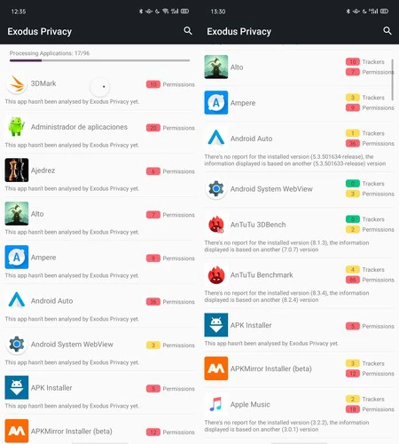 Exodus プライバシー プライバシー Android アプリ