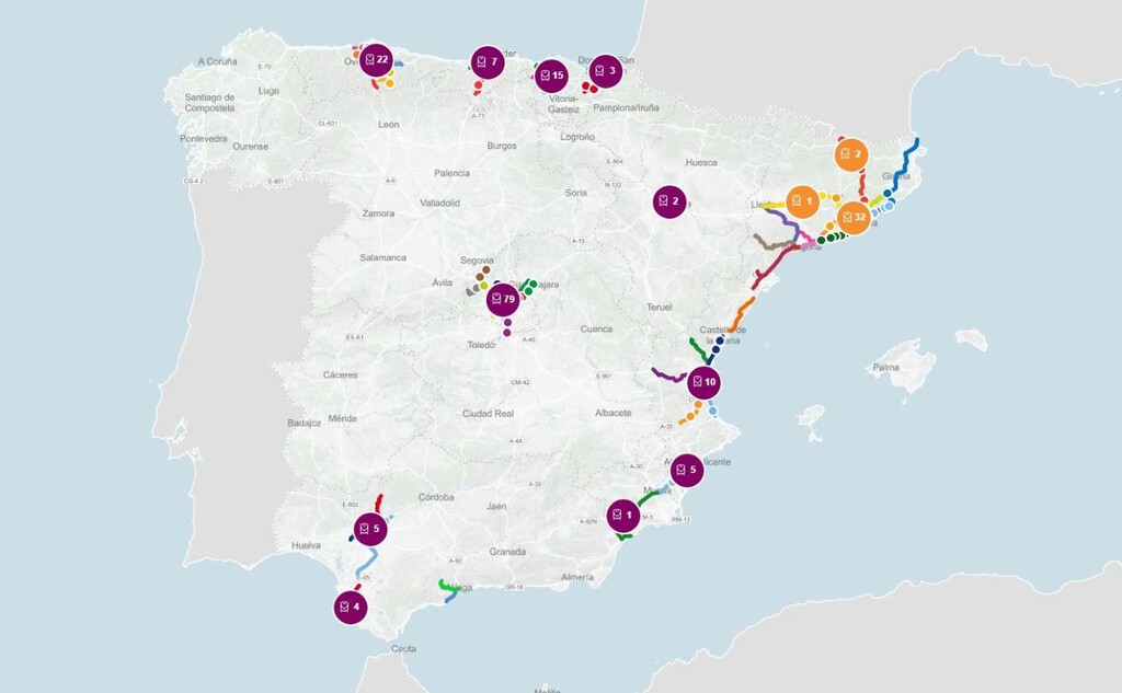 Renfe estrena un mapa en tiempo real para saber dónde está tu tren. Y funciona mejor de lo que esperas 