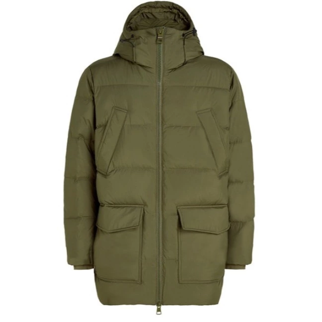 Tommy Hilfiger Parka de hombre estilo puffer acolchado