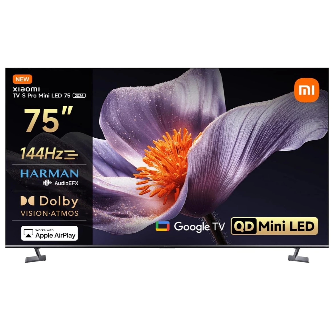 XIAOMI TV S Pro Mini LED 75,Smart TV, Dolby Vision, Dolby Atmos, 4k QLED, 144Hz