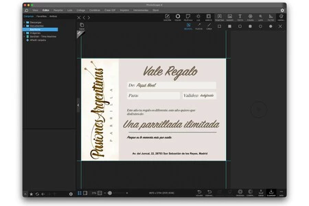 Vale Regalo Photoscape