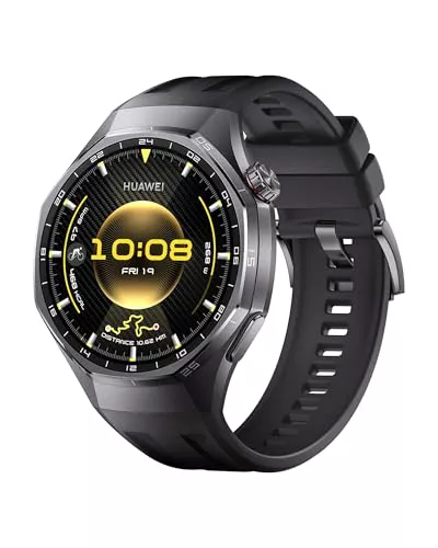 HUAWEI Watch GT 6 Pro 46mm GPS Smartwatch 1.47''AMOLED Pantalla Táctil, hasta 21 Días de Autonomía, Ciclismo Nivel Profesional, NFC, iOS Android Compatible, Análisis ECG, Monitoreo de Salud, Negro