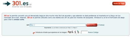 Ración de acortadores de direcciones web: 301.es y Fupi URLs