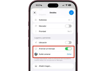 Recordatorios Al Enviar Un Mensaje