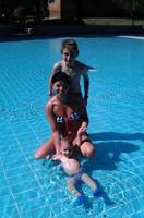 La foto de tu bebé: Nicolás estrena la piscina