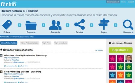 Flinkin, red social para compartir enlaces