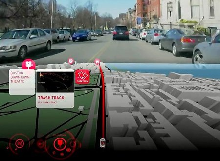 Aida 2.0, navegador gps 3D, HUD y realidad aumentada, para Audi