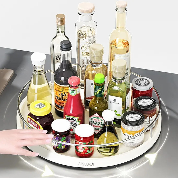 Organizador de gabinete de rotación para cocina