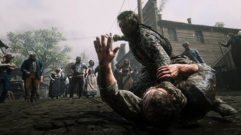 ¿Recuerdas la pelea en el bar de Red Dead Redemption 2? Puedes encontrar al salvaje que te tira por la ventana, pero estará cambiado