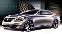 Hyundai Equus, primero bocetos de la berlina de representación coreana