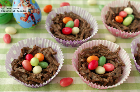 ¿Te animas con estos nidos crujientes de Pascua con chocolate y cereales?